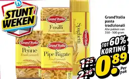 Hoogvliet Grand'Italia pasta tradizionali aanbieding