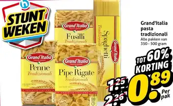 Hoogvliet Grand'Italia pasta tradizionali aanbieding