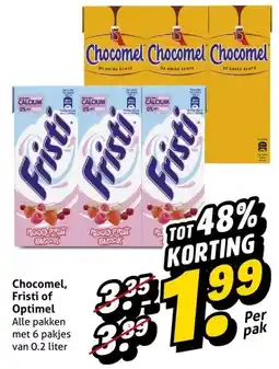 Hoogvliet Chocomel, Fristi of Optimel aanbieding
