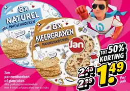 Hoogvliet Jan pannenkoeken of pancakes aanbieding