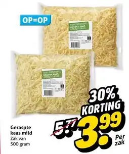 Hoogvliet Geraspte kaas mild aanbieding