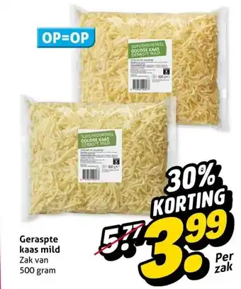 Hoogvliet Geraspte kaas mild aanbieding