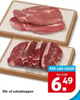 Hoogvliet Rib- of sukadelappen aanbieding