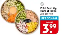 Hoogvliet Poké Bowl kip, zalm of tonijn aanbieding