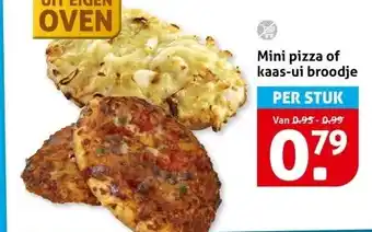 Hoogvliet Mini pizza of kaas-ui broodje aanbieding