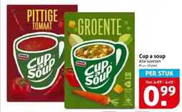 Hoogvliet Cup a soup aanbieding