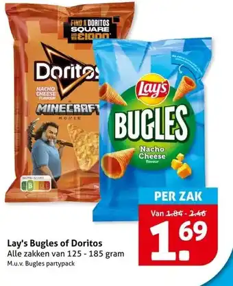 Hoogvliet Lay's Bugles of Doritos aanbieding