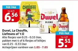 Hoogvliet Duvel, La Chouffe, Liefmans of 't IJ aanbieding