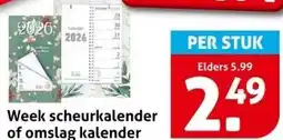 Hoogvliet Week scheurkalender of omslag kalender aanbieding