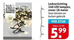 Hoogvliet Ledverlichting 240 LED lampjes, snoer 18 meter aanbieding