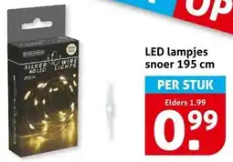Hoogvliet LED lampjes snoer 195 cm aanbieding