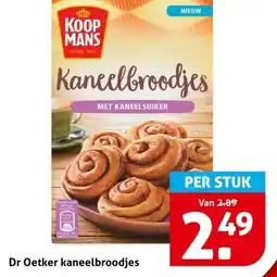 Hoogvliet Dr Oetker kaneelbroodjes aanbieding
