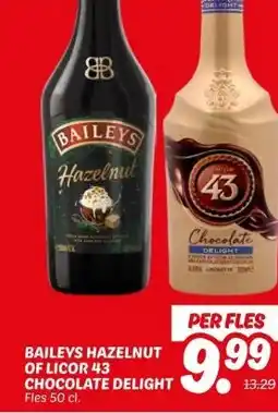 Dekamarkt BAILEYS HAZELNUT OF LICOR 43 CHOCOLATE DELIGHT aanbieding