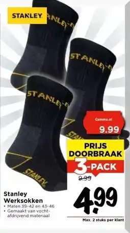 Vomar Voordeelmarkt Stanley Werksokken aanbieding