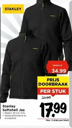 Vomar Voordeelmarkt Stanley Softshell Jas aanbieding