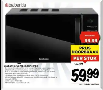 Vomar Voordeelmarkt Brabantia Combimagnetron aanbieding