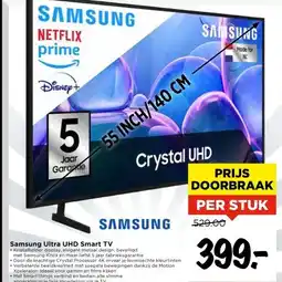 Vomar Voordeelmarkt Samsung Ultra UHD Smart TV aanbieding