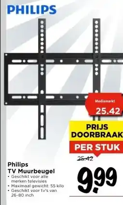 Vomar Voordeelmarkt Philips TV Muurbeugel aanbieding