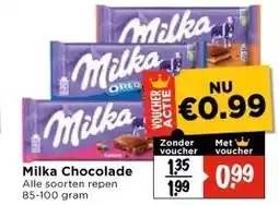 Vomar Voordeelmarkt Milka Chocolade aanbieding
