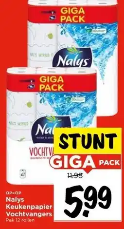 Vomar Voordeelmarkt Nalys Keukenpapier Vochtvangers aanbieding