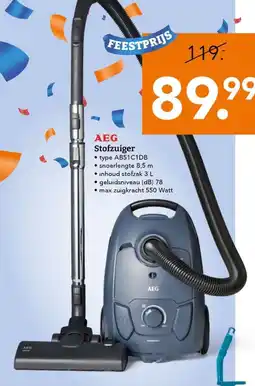 Blokker AEG Stofzuiger aanbieding