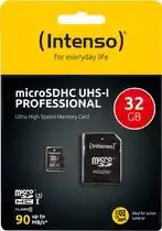 Bol.com SD Micro SD Card 32GB Intenso SD-HC UHS-I Professional aanbieding
