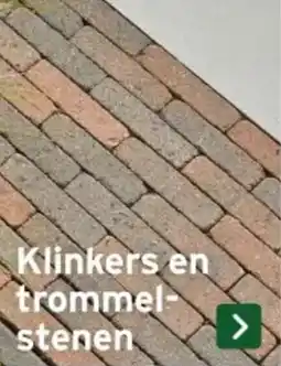 GAMMA Klinkers en trommel stenen aanbieding