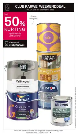 Karwei Op bijna alle verf & beits aanbieding