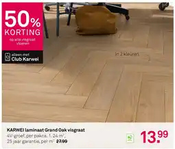 Karwei KARWEI laminaat Grand Oak visgraat aanbieding