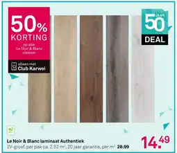 Karwei Le Noir & Blanc vloeren aanbieding