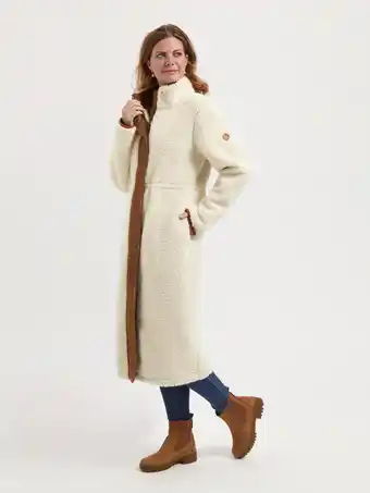 ANWB Mgo River Dames Lange tussenjas Teddy look Gebroken Wit aanbieding