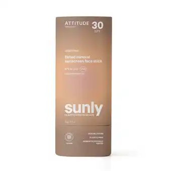 Douglas Attitude Sun Care SUNLY Tinted Mineral Sunscreen Face Stick SPF30 aanbieding