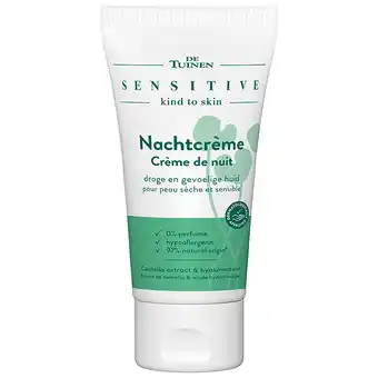 Holland & Barrett De Tuinen Sensitive Nachtcrème - 50ml aanbieding