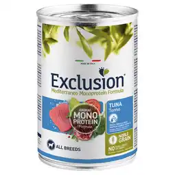 Zooplus 6x400g Tonijn Mediterraneo Adult Exclusion Hondenvoer aanbieding