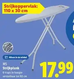Lidl W5 Strijkplank aanbieding
