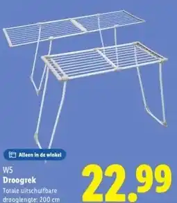 Lidl W5 Droogrek aanbieding