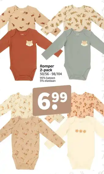 Wibra Romper 2-pack aanbieding