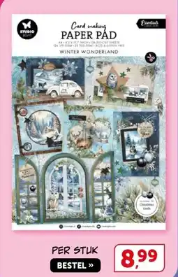 Boekenvoordeel Card making PAPER PAD aanbieding