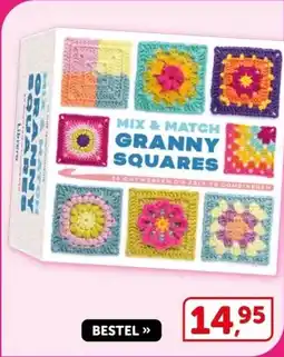 Boekenvoordeel MIX & MATCH GRANNY SQUARES aanbieding