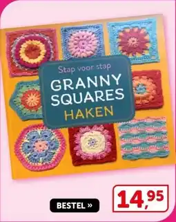 Boekenvoordeel Stap voor stap GRANNY SQUARES HAKEN aanbieding