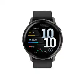 MediaMarkt Garmin Venu 4 45mm Zwart/zwart Smartwatch Zwart aanbieding