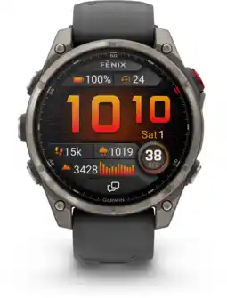 MediaMarkt Garmin Fenix 8 Pro GPs 47mm 010-03198-11 Smartwatch Graphite aanbieding