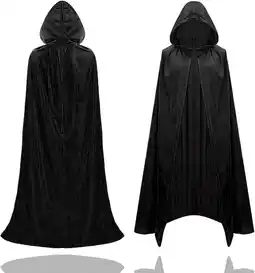Amazon Halloween vampier kostuum cape - cape met capuchon voor kinderen & volwassenen - dames & heren aanbieding