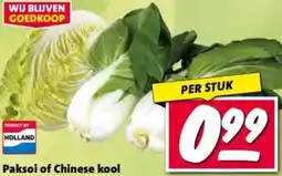 Nettorama Paksoi of Chinese kool aanbieding