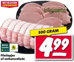 Nettorama Filetlapjes of varkensrollade aanbieding