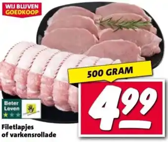 Nettorama Filetlapjes of varkensrollade aanbieding