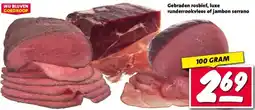 Nettorama Gebraden rosbief, luxe runderrookvlees of jambon serrano aanbieding