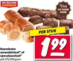 Nettorama Roomboter amandelstaaf of speculaasstaaf aanbieding