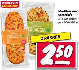 Nettorama Mediterraneo focaccia's aanbieding