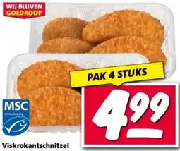 Nettorama Viskrokantschnitzel aanbieding
